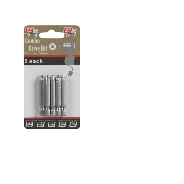 Grip-Rite POWR BIT SET PH/SQ 2""5PC PCOMBOBIT2